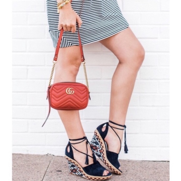 🆕️ CAbi Navy Blue Espadrille Wedge Sandals (Original Box) Boho Style Size 6 - Picture 4 of 14